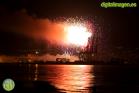 Fuegos artificiales en la Feria de Málaga 2014