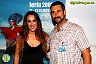 Malú atendiendo a la prensa antes del concierto